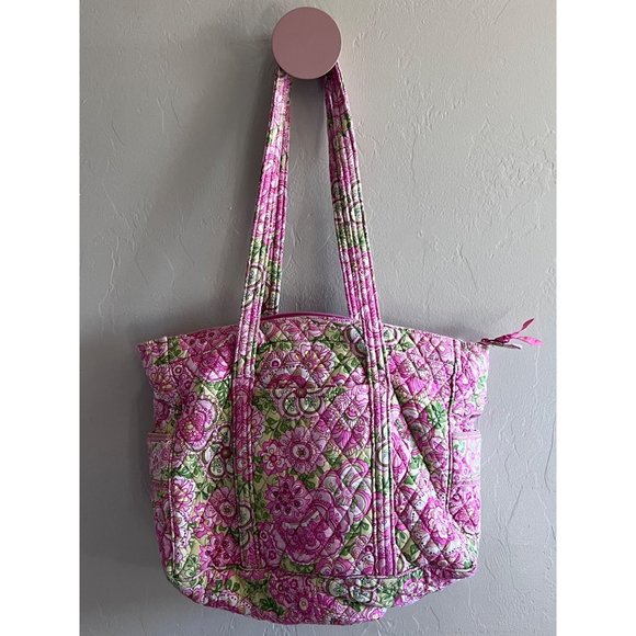 Vera Bradley Handbags - Vera Bradley Pink Petal Diaper Bag
